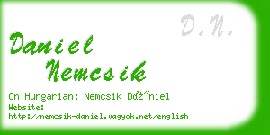 daniel nemcsik business card